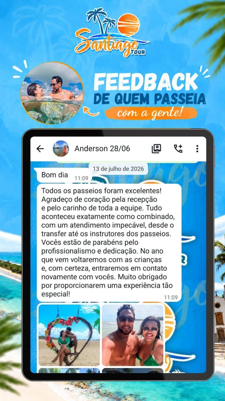Feedback de cliente da Santiago Tour 3