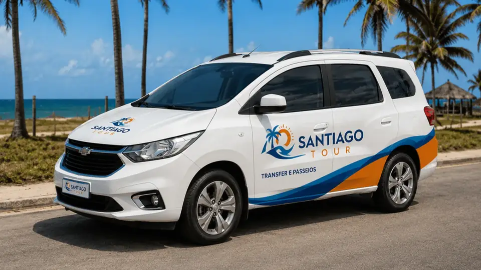 Carro de transfer da Santiago Tour em Porto de Galinhas